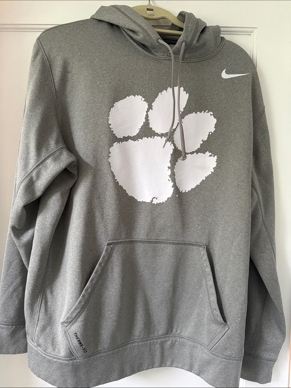 Nike Gray Clemson Hoodie, Sz. Large